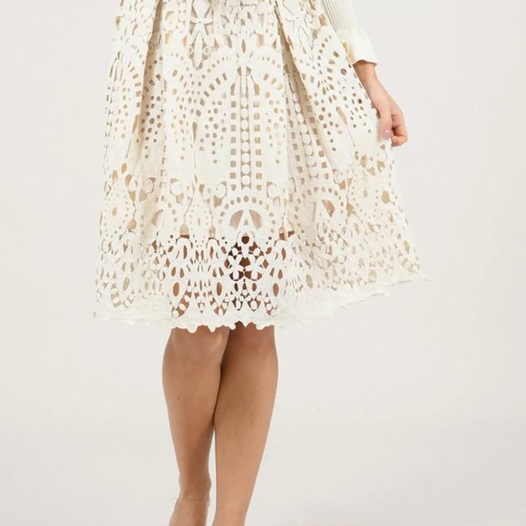 Lace Skirt (Cream) - Picture 2 of 3
